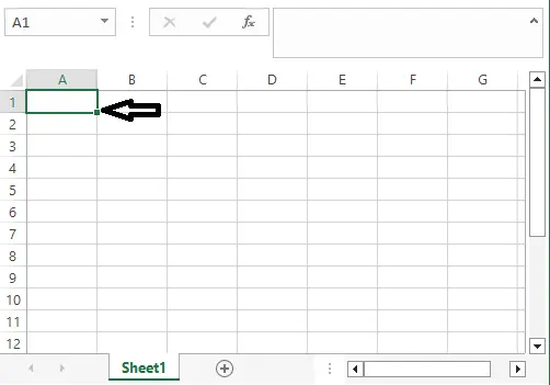 Ikon fill Excel di pojok kanan bawah sel untuk melakukan auto fill