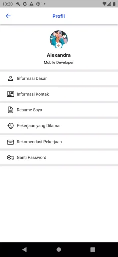 Tangkapan layar portofolio pembuatan website dan aplikasi, dengan nama project BEGAWE MOBILE yang pernah dibuat oleh PT Nextgen Inovasi Indonesia