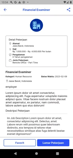 Tangkapan layar portofolio pembuatan website dan aplikasi, dengan nama project BEGAWE MOBILE yang pernah dibuat oleh PT Nextgen Inovasi Indonesia