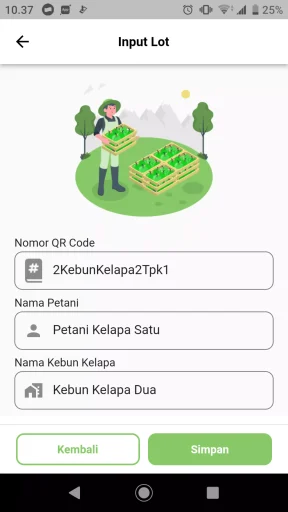 Tangkapan layar portofolio pembuatan website dan aplikasi, dengan nama project RISET KELAPA NON STANDAR MOBILE yang pernah dibuat oleh PT Nextgen Inovasi Indonesia