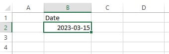 Format tanggal Excel English US: tahun-bulan-tanggal