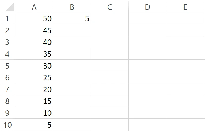 Contoh penjumlahan menggunakan referensi absolute di Excel