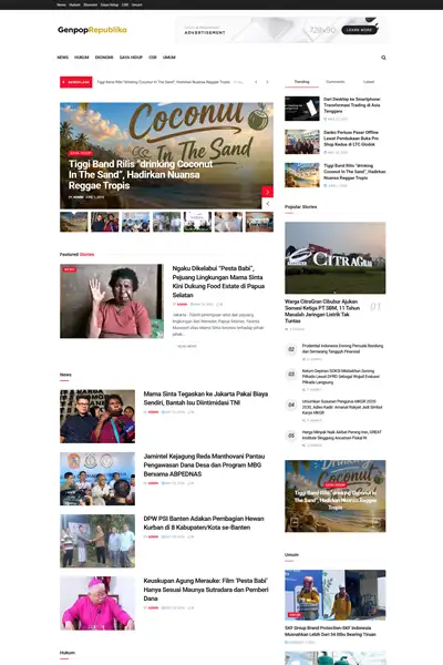 Tangkapan layar website company profile basic dengan domain genpoprepublika.id yang pernah dibuat oleh PT Nextgen Inovasi Indonesia.