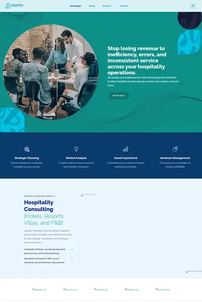 Tangkapan layar website company profile basic dengan domain jagadita.com yang pernah dibuat oleh PT Nextgen Inovasi Indonesia.