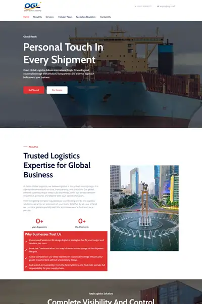 Tangkapan layar website company profile basic dengan domain ogl.co.id yang pernah dibuat oleh PT Nextgen Inovasi Indonesia.