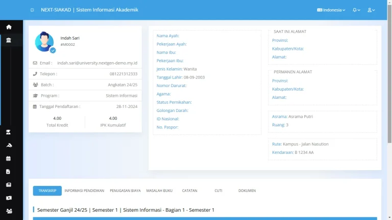NEXT-SIAKAD - Sistem Informasi Akademik Informasi Mahasiswa