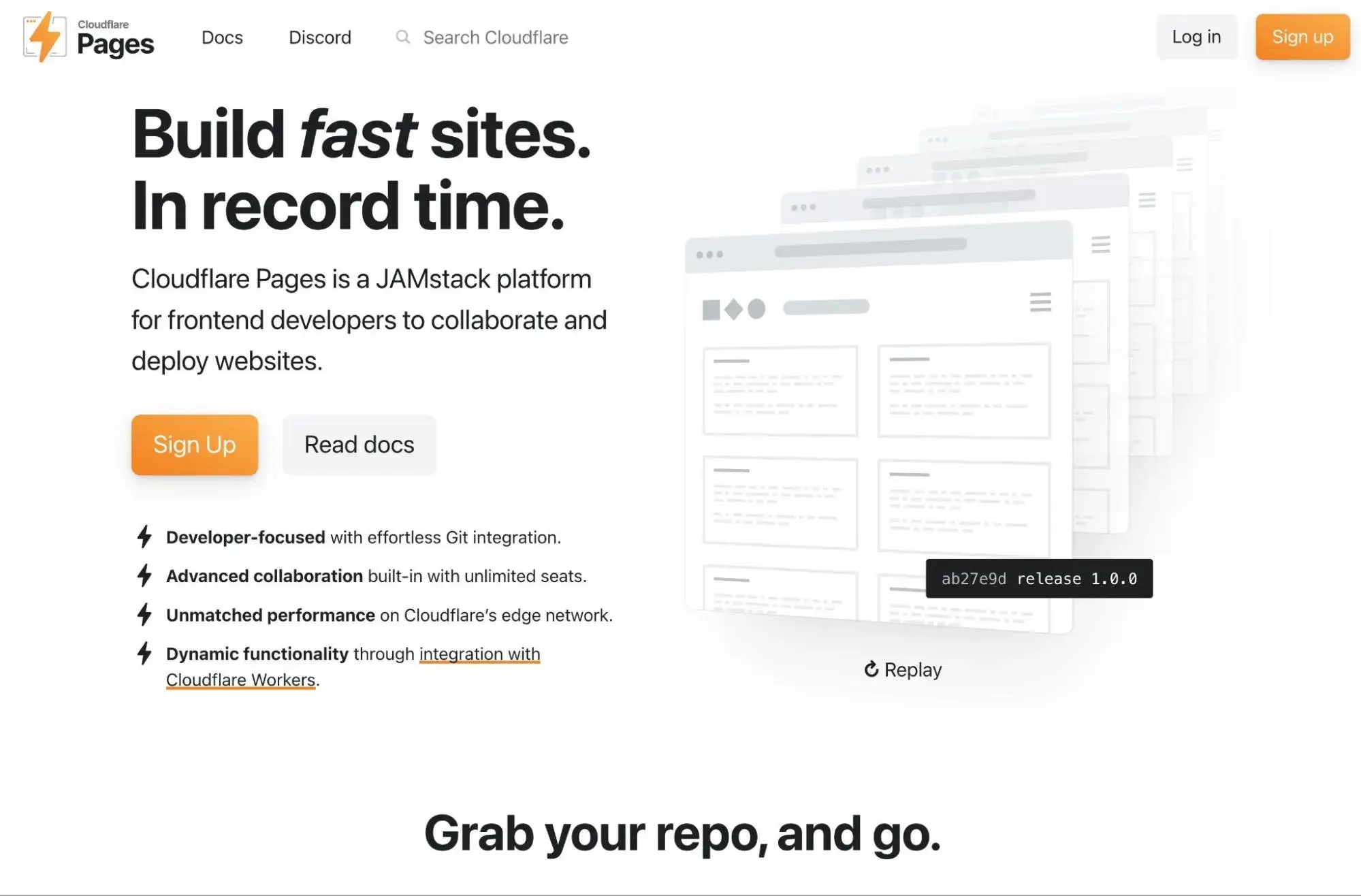 Tangkapan layar Cloudflare Pages untuk hosting WordPress statis gratis