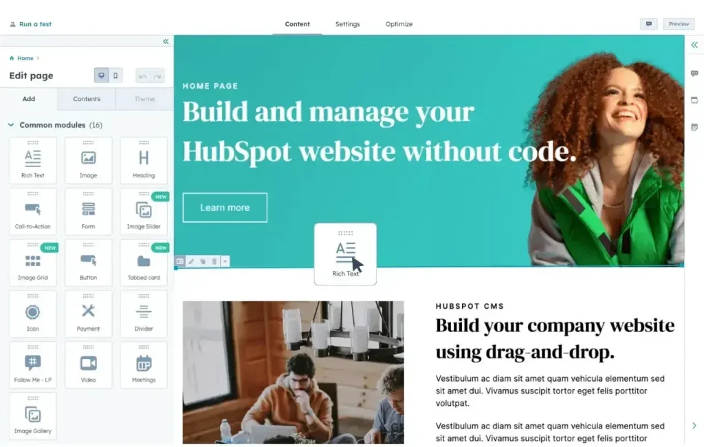 Contoh penggunaan CMS dalam pengembangan web