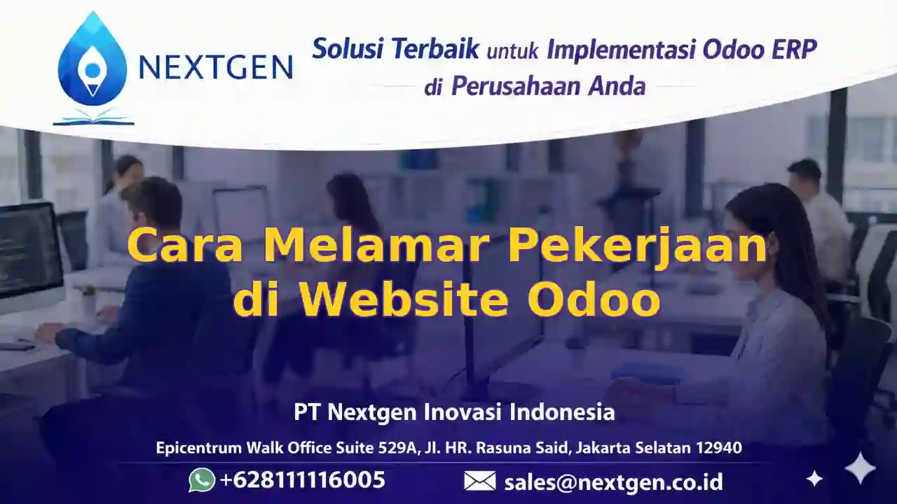 13 - Cara Melamar Pekerjaan di Website Odoo